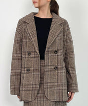 チャック柄ミドル丈ジャケット 【セットアップ対応】sdprb8065-103-17