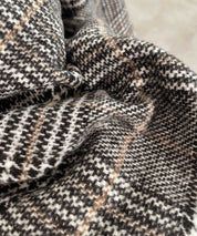 チャック柄ミドル丈ジャケット 【セットアップ対応】sdprb8065 ブラック