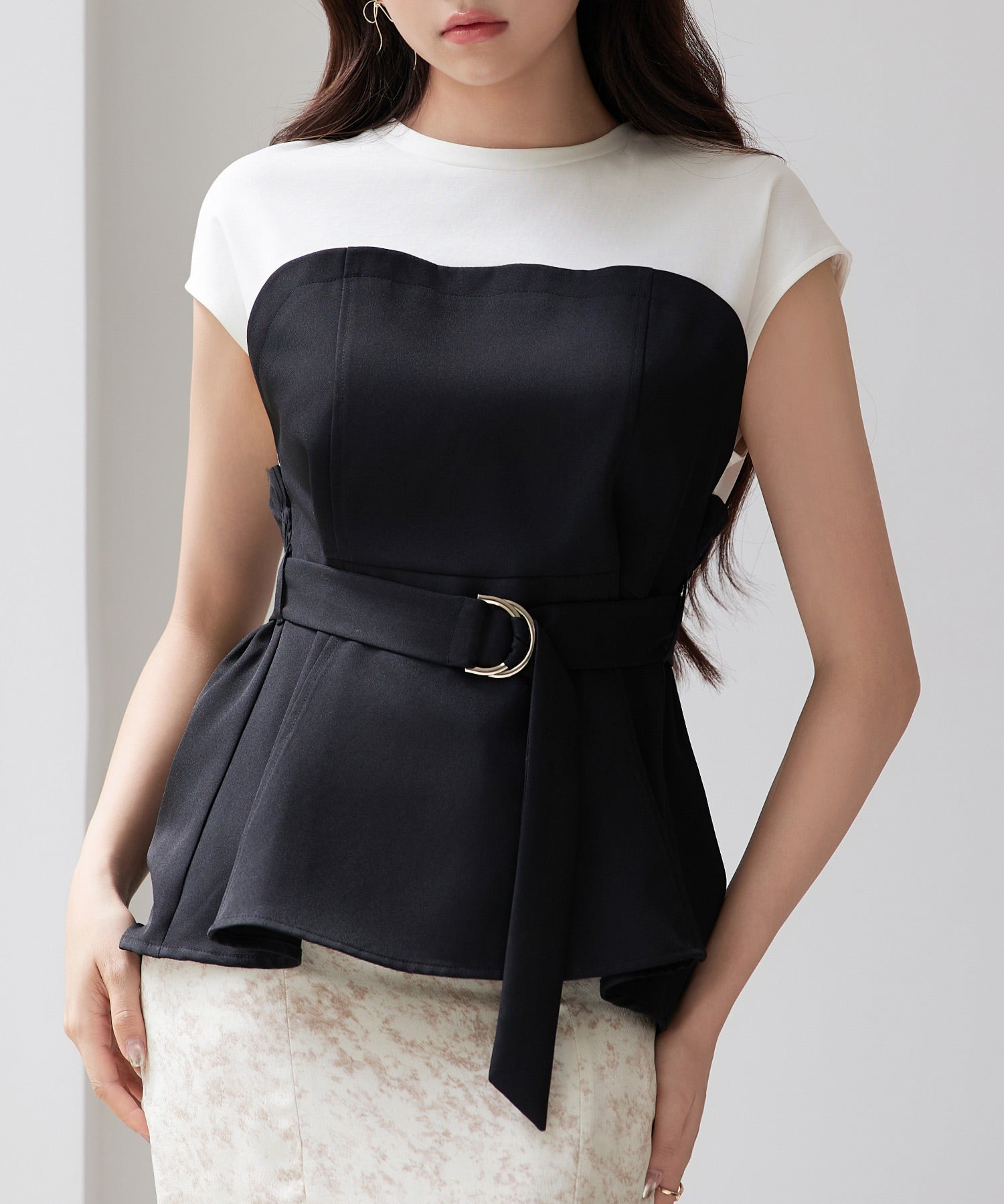 ベルト付きビスチェカットソートップスsdpsy002-102-8