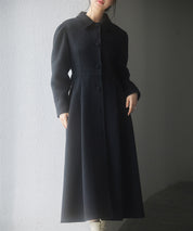 フレアシルエットダブルフェイスロングコートsdpsy0610 ブラック