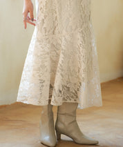 総レースアシンメトリーマーメイドスカートsdpwh101 アイボリー