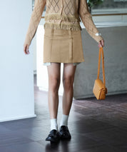 ペチパンツ付きシャツヘムミニスカートsdpxsj80961-102-14