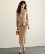 ゴールドバックル細ベルトsdpxyf0005 ブラウン