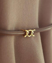 ゴールドバックル細ベルトsdpxyf0005 ブラウン