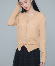 【接触冷感】クルーネックサマーニットカーディガンsdpxyf2081-103-14