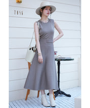 スカラップスリーブニットワンピースsdpxyf2806 モカ