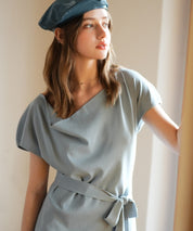 2wayミモレ丈ニットワンピースsdpxyf2821 ブルー