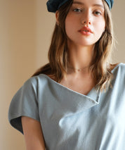 2wayミモレ丈ニットワンピースsdpxyf2821 ブルー