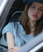 2wayミモレ丈ニットワンピースsdpxyf2821 ブルー