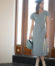 2wayミモレ丈ニットワンピースsdpxyf2821 ブルー