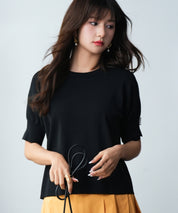 袖口スリットドロップショルダーニットsdpxyf2841-103-8