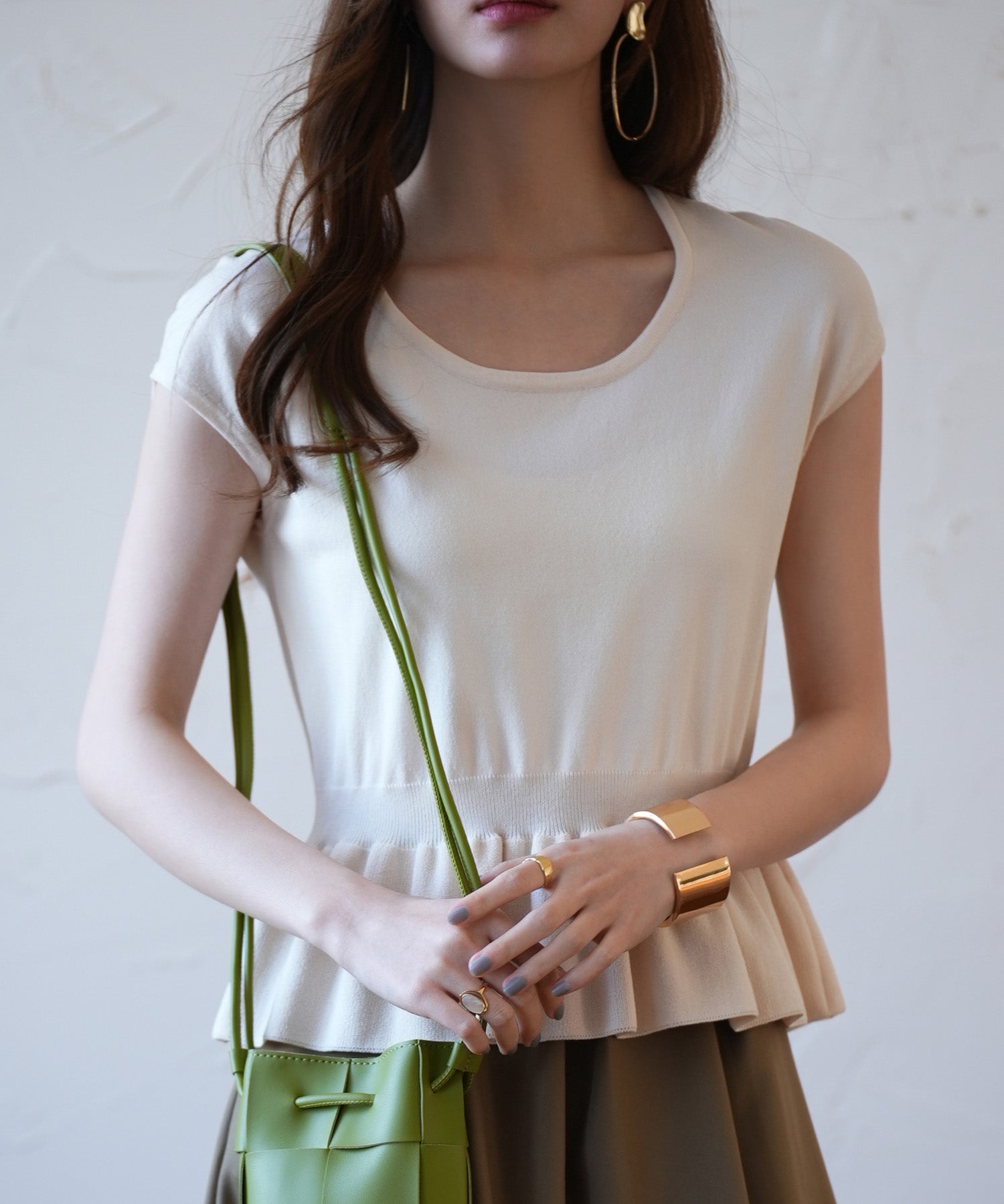 ペプラムサマーニットプルオーバsdpxyf2858-102-38