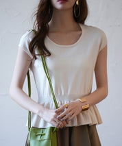 ペプラムサマーニットプルオーバsdpxyf2858-102-38