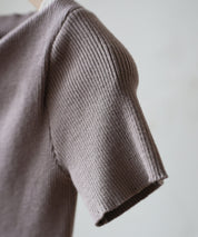 アームウォーマー付き3wayレギュラーネックリブプルオーバーsdpxyf2860 モカ