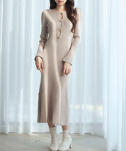 涙開き風ミモレ丈ニットワンピースsdpxyf3300-103-14