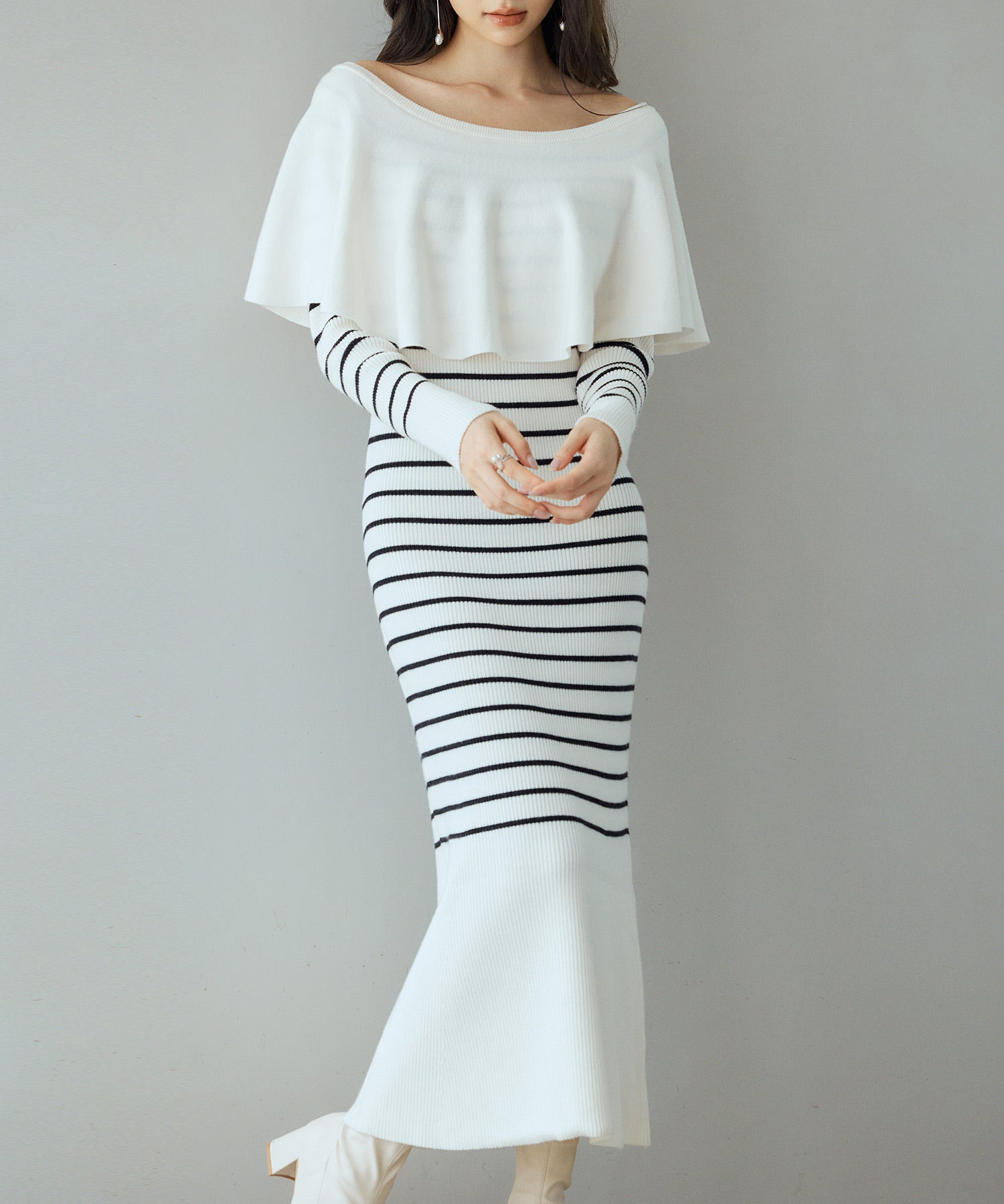 【2タイプ】ハイウエストワイドパンツsdpxyf3301 アイボリー