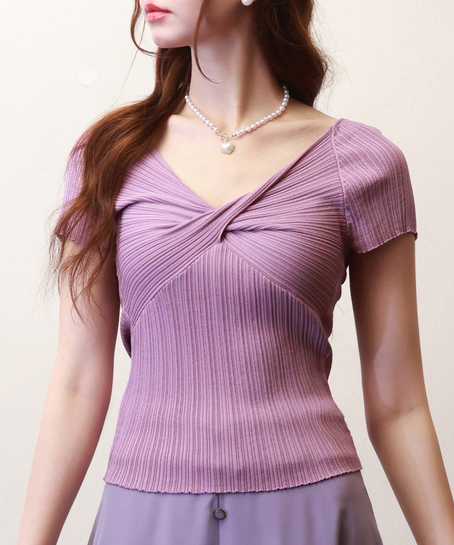 フロントツイスト接触冷感サマーニットsdpxyf6005-102-15