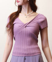 フロントツイスト接触冷感サマーニットsdpxyf6005-102-15