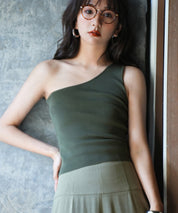 ワンショルダーニットタンクトップsdpxyf6009-102-22