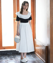 フリルスクープネックサマーニットsdpxyf6013 ブラック