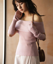 2wayオフショルダーニットプルオーバsdpxyf6016-102-26