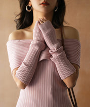 2wayオフショルダーニットプルオーバsdpxyf6016 ピンク