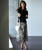 2wayオフショルダーニットプルオーバsdpxyf6016 ブラック