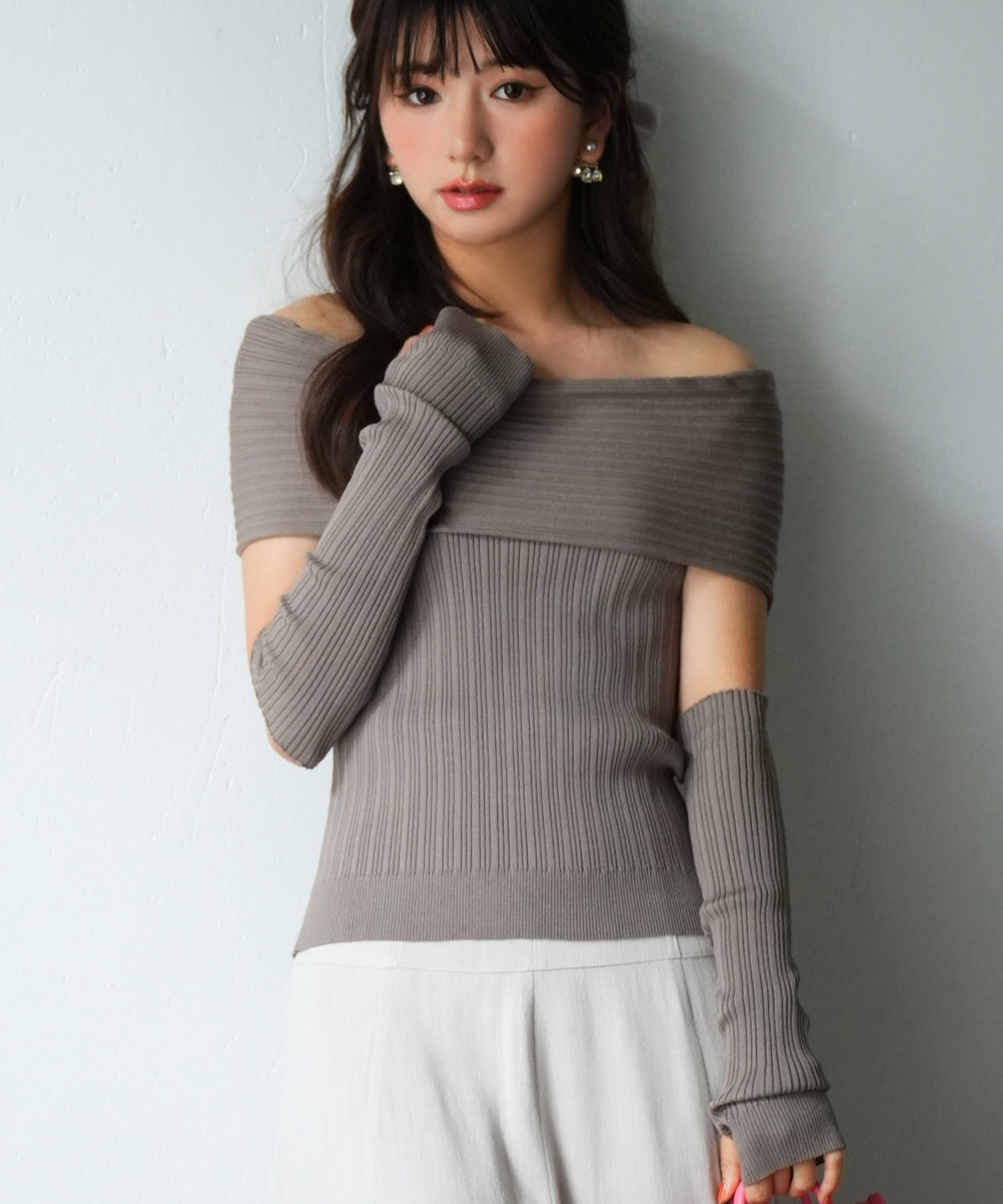 2wayオフショルダーニットプルオーバsdpxyf6016-102-99