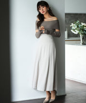 2wayオフショルダーニットプルオーバsdpxyf6016 モカ