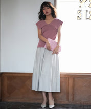 ビックカラーサマーニットsdpxyf6030 エンジ