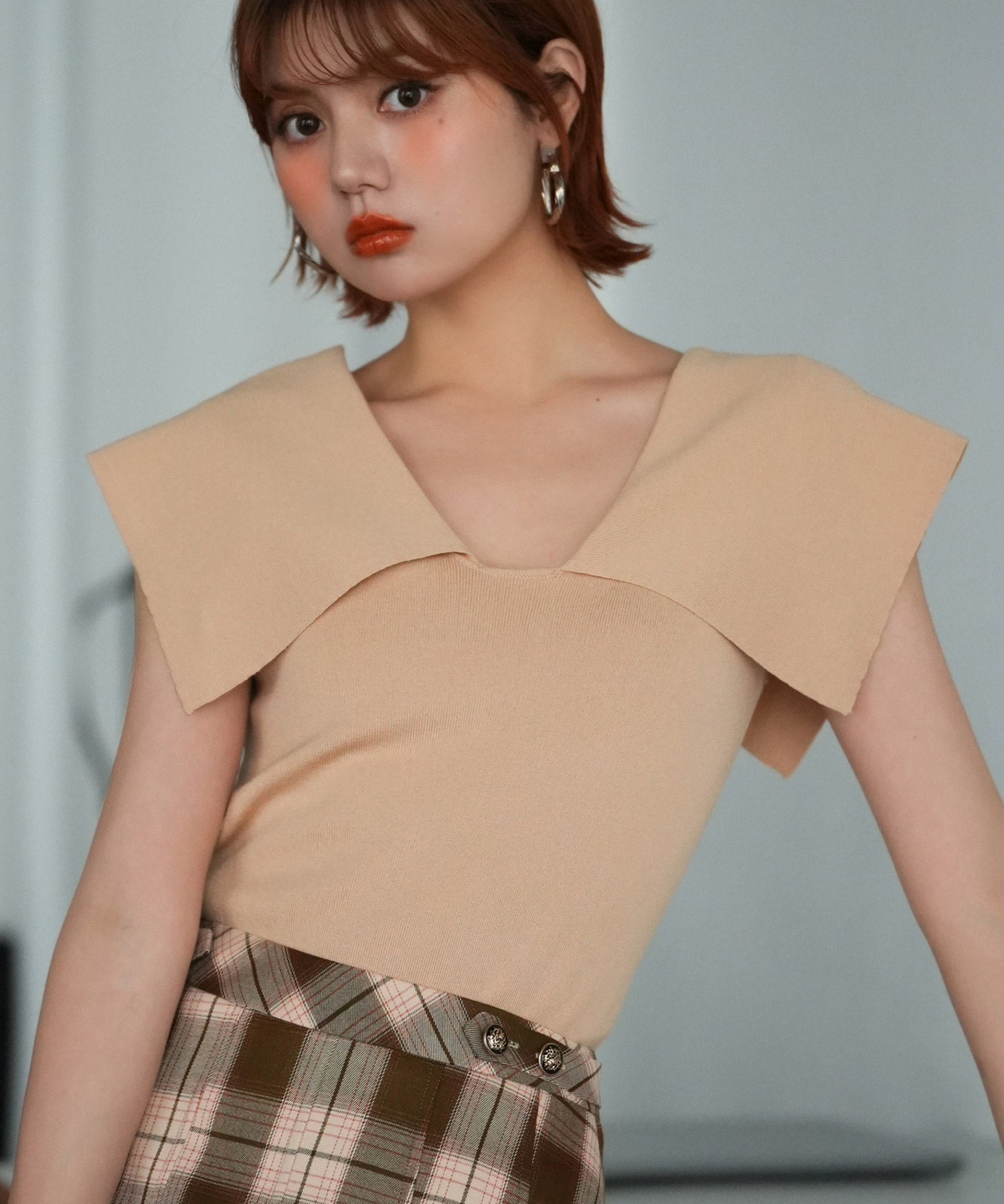 ビックカラーサマーニットsdpxyf6030 ベージュ