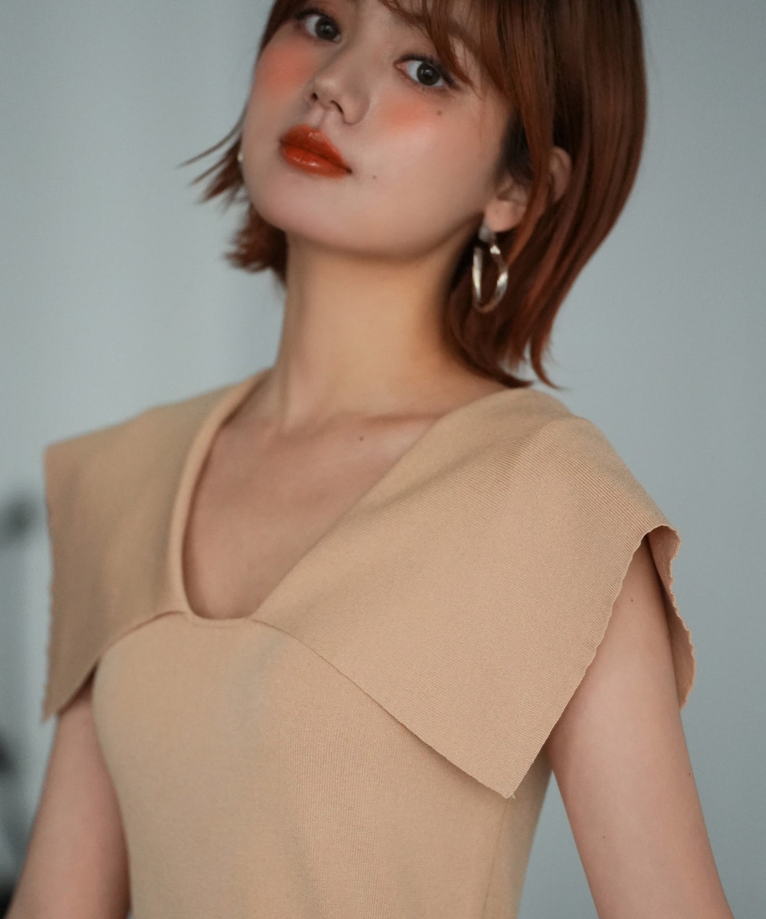 ビックカラーサマーニットsdpxyf6030 ベージュ