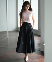 【接触冷感】ベーシックフレンチスリーブサマーニットsdpxyf6032 ピンク