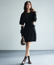 アームウォーマー付き2wayニットミニワンピースsdpxyf6060-102-8