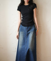 クルーネックフリンジ裾サマーニットsdpxyf6093 ブラック