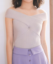 リブ編み3way サマーニットトップスsdpxyf6158-103-174