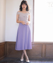 リブ編み3way サマーニットトップスsdpxyf6158 ピンクベージュ