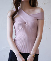 リブ編み3way サマーニットトップスsdpxyf6158-103-26