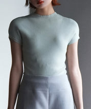 フレンチスリーブリブ編みサマーニットsdpxyf6159-103-50