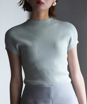 フレンチスリーブリブ編みサマーニットsdpxyf6159 ミント