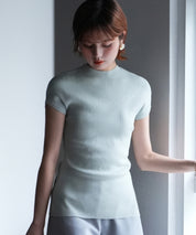 フレンチスリーブリブ編みサマーニットsdpxyf6159 ミント