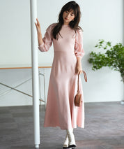 Aラインドッキングニットワンピースsdpxyf9017-103-26