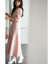 Aラインドッキングニットワンピースsdpxyf9017 ピンク