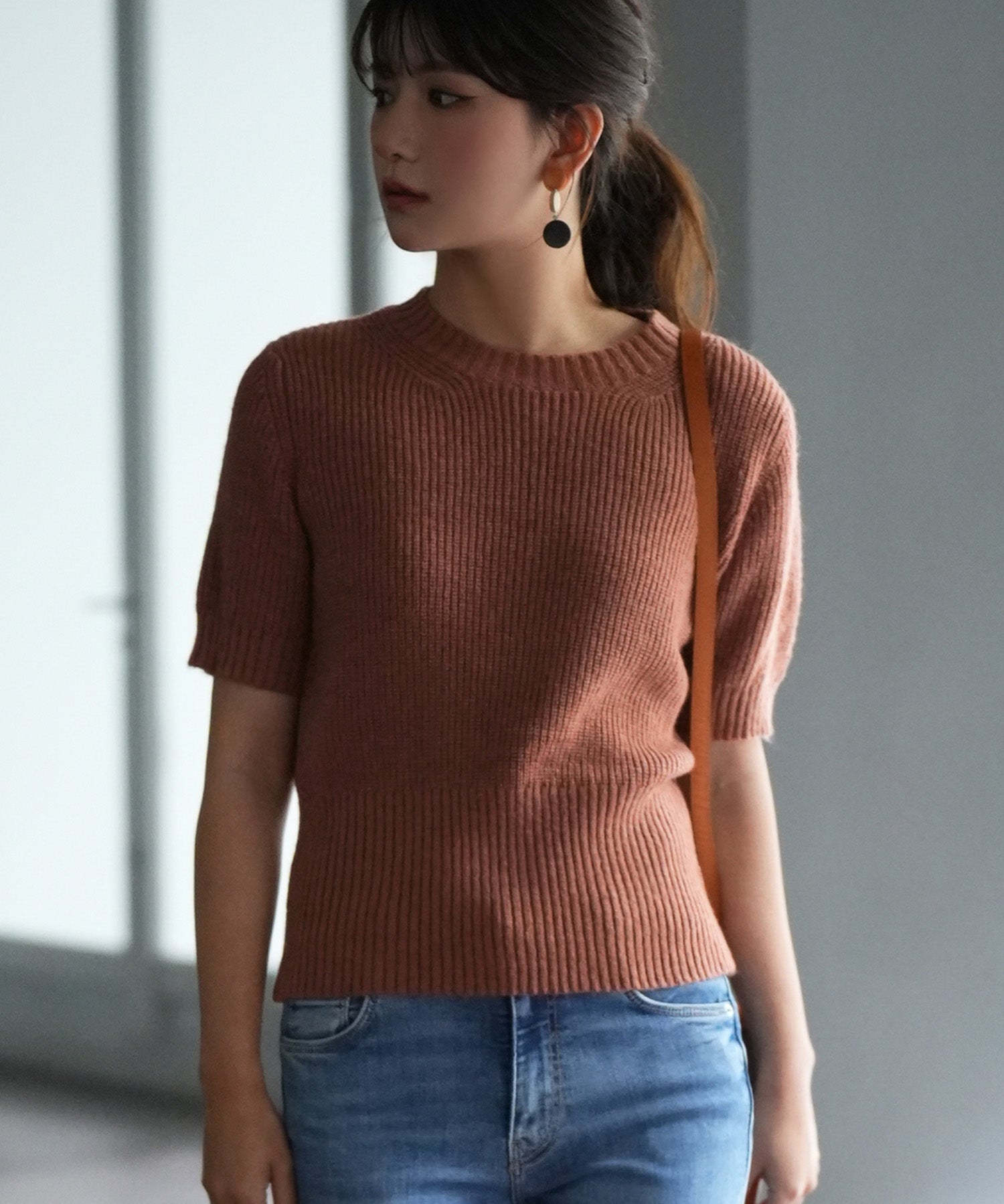 天竺編みサマーニットプルオーバsdpxyf9120-103-367