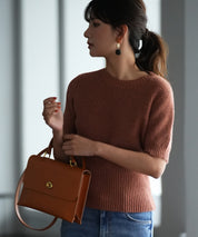 天竺編みサマーニットプルオーバsdpxyf9120 コーラル