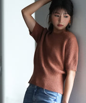 天竺編みサマーニットプルオーバsdpxyf9120 コーラル