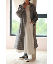 オーバーサイズトレンチコートsdpxyz076168 グレー