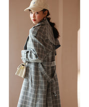 オーバーサイズトレンチコートsdpxyz076168 グレー