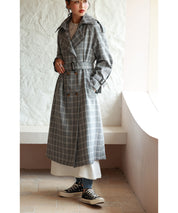 オーバーサイズトレンチコートsdpxyz076168 グレー