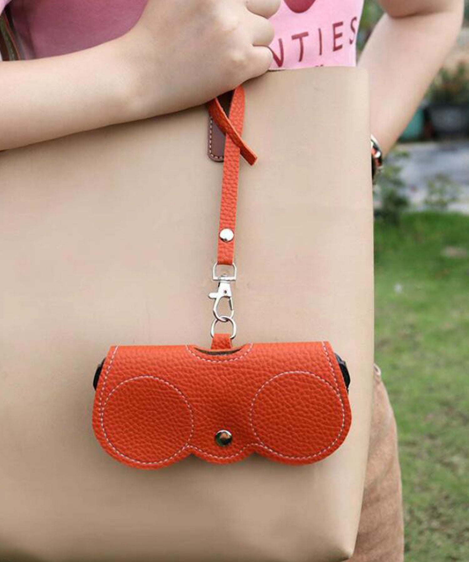 ストラップ付きメガネケースsdpyjpt02 オレンジ